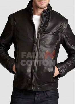 Men's Genuine Cowhide Leather Jacket 